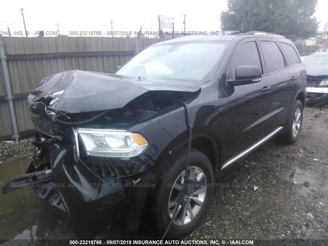 1C4RDJDG3FC766269 - 2015 DODGE DURANGO LIMITED BLACK photo 2