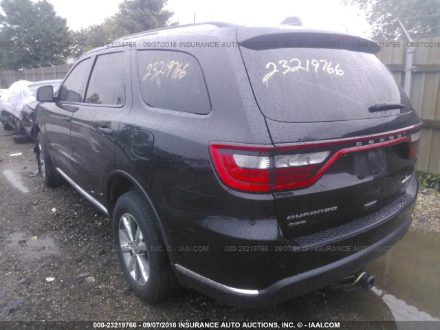 1C4RDJDG3FC766269 - 2015 DODGE DURANGO LIMITED BLACK photo 3