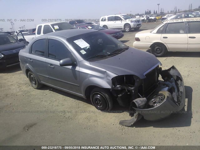 KL1TD5DE5AB105098 - 2010 CHEVROLET AVEO LS/LT GRAY photo 1
