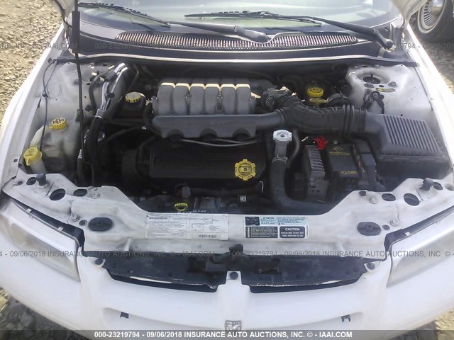 1B3EJ56H6YN284344 - 2000 DODGE STRATUS ES WHITE photo 10