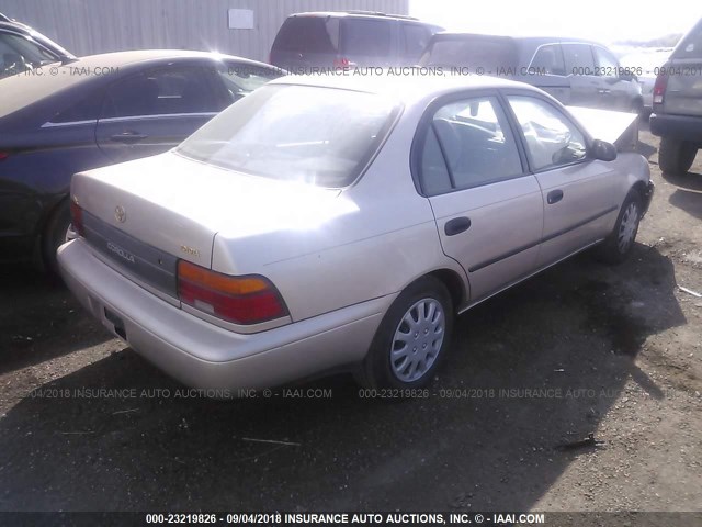 1NXAE09B8SZ315145 - 1995 TOYOTA COROLLA LE/DX ოქროსფერი ფოტო 4