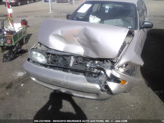 1NXAE09B8SZ315145 - 1995 TOYOTA COROLLA LE/DX ოქროსფერი ფოტო 6