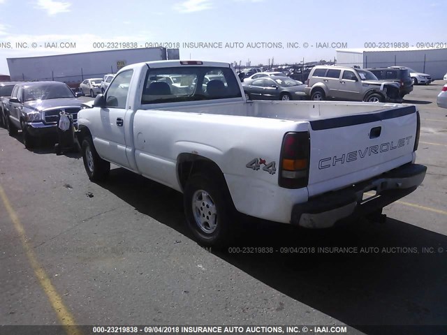 1GCEK14V3YE272715 - 2000 CHEVROLET SILVERADO K1500 WHITE photo 3