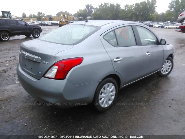 3N1CN7AP5CL925807 - 2012 NISSAN VERSA S/SV/SL GRAY photo 4