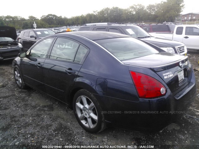 1N4BA41E25C831342 - 2005 NISSAN MAXIMA SE/SL BLUE photo 3