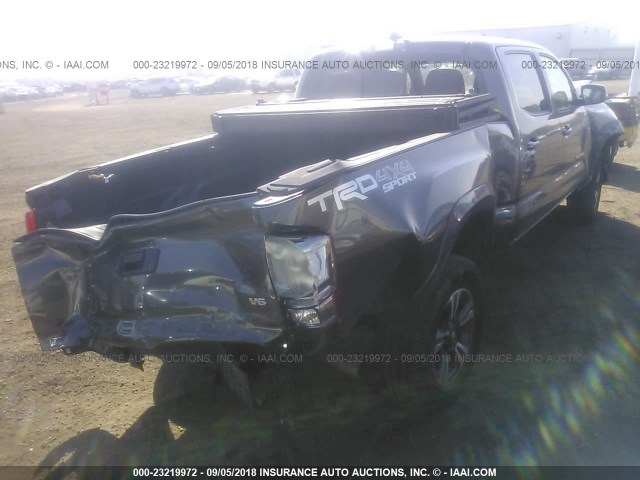 3TMDZ5BN0HM023736 - 2017 TOYOTA TACOMA DBL CAB/SR5/TRD SPORT/OR GRAY photo 4