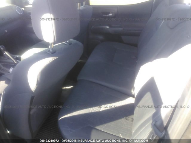 3TMDZ5BN0HM023736 - 2017 TOYOTA TACOMA DBL CAB/SR5/TRD SPORT/OR GRAY photo 8