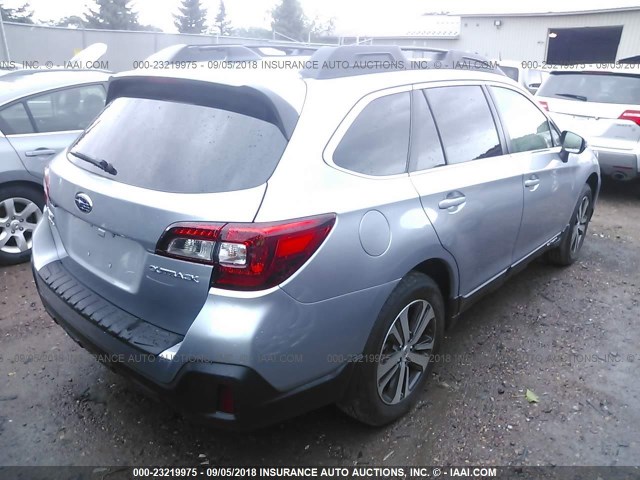 4S4BSAKC8J3382516 - 2018 SUBARU OUTBACK 2.5I LIMITED Light Blue photo 4