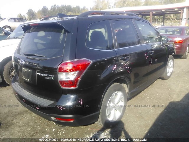 JF2SJAHC9GH568013 - 2016 SUBARU FORESTER 2.5I LIMITED BLACK photo 4