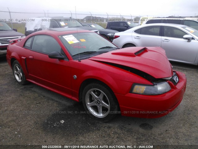 1FAFP42X44F174198 - 2004 FORD MUSTANG GT RED photo 1
