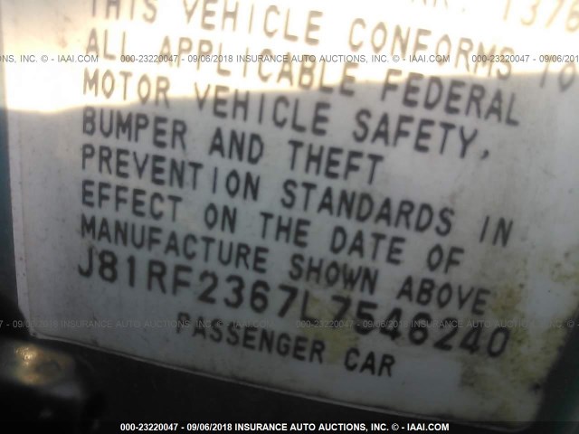 J81RF2367L7546240 - 1990 GEO STORM 2+2 青色 照片 9