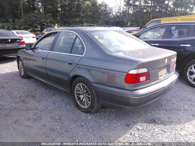 WBADN63453GS57281 - 2003 BMW 540 I AUTOMATIC GRAY photo 3