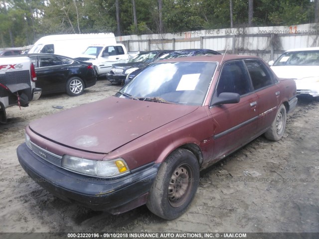 4T1SV21E1KU055547 - 1989 TOYOTA CAMRY DLX MAROON photo 2