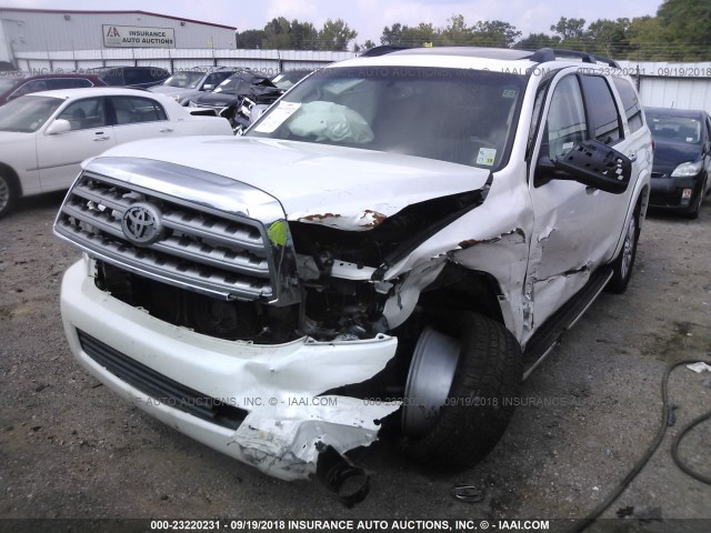 5TDYY5G15FS058859 - 2015 TOYOTA SEQUOIA PLATINUM WHITE photo 6