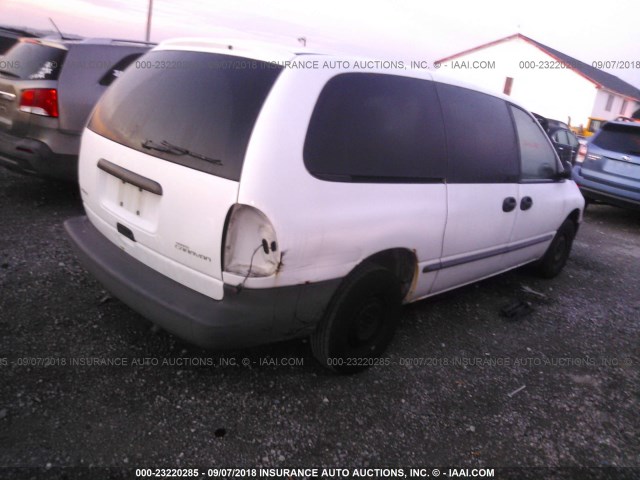 2B4GP24R9YR698606 - 2000 DODGE GRAND CARAVAN  WHITE photo 4