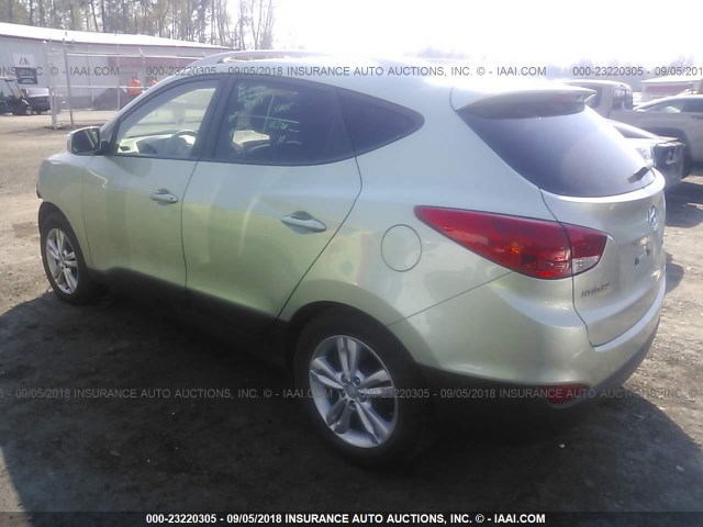 KM8JUCAC7CU450885 - 2012 HYUNDAI TUCSON GLS/LIMITED GREEN photo 3