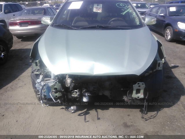 KM8JUCAC7CU450885 - 2012 HYUNDAI TUCSON GLS/LIMITED GREEN photo 6