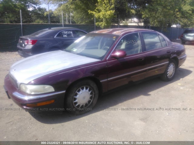 1G4CW52K4V4618618 - 1997 BUICK PARK AVENUE  BURGUNDY photo 2