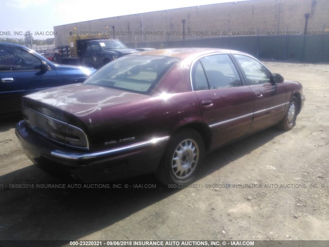 1G4CW52K4V4618618 - 1997 BUICK PARK AVENUE  BURGUNDY photo 4