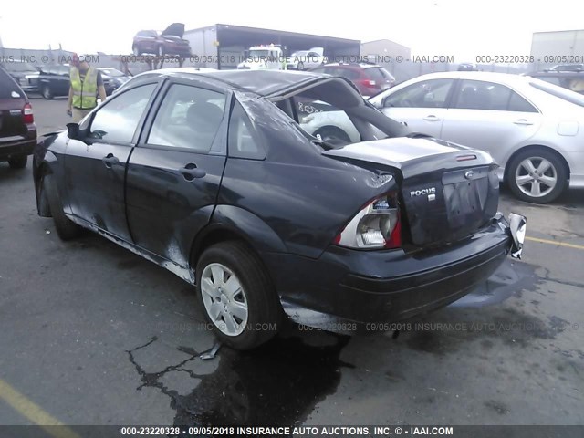 1FAHP34N97W353758 - 2007 FORD FOCUS ZX4/S/SE/SES 黑色 照片 3