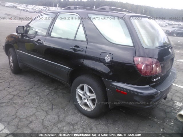 JT6HF10U1Y0108446 - 2000 LEXUS RX 300 BLACK photo 3