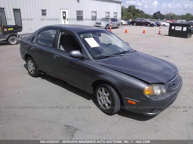 KNAFB161525053807 - 2002 KIA SPECTRA GS/GSX SILVER photo 1