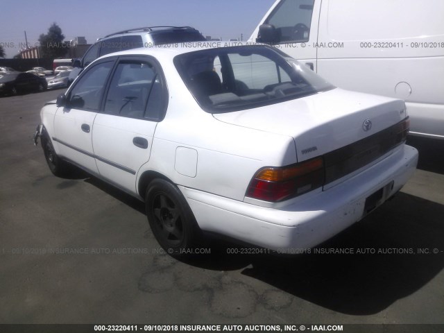 1NXAE09E0PZ060265 - 1993 TOYOTA COROLLA LE/DX WHITE photo 3