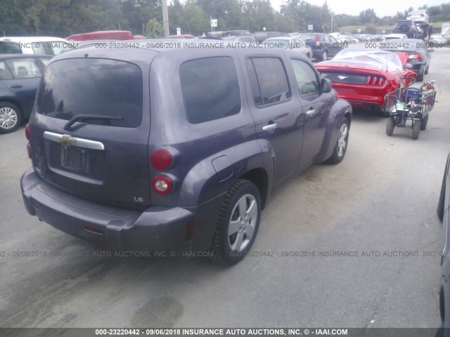 3GNDA13D26S663002 - 2006 CHEVROLET HHR LS PURPLE photo 4