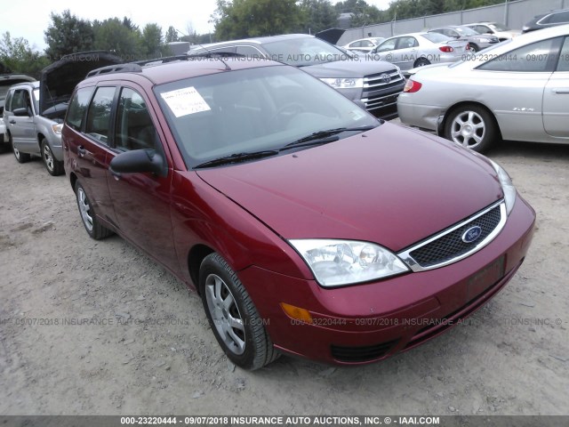 1FAFP36N55W259099 - 2005 FORD FOCUS ZXW MAROON photo 1