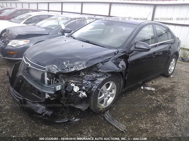 1G1PE5S94B7270781 - 2011 CHEVROLET CRUZE LT BLACK photo 2