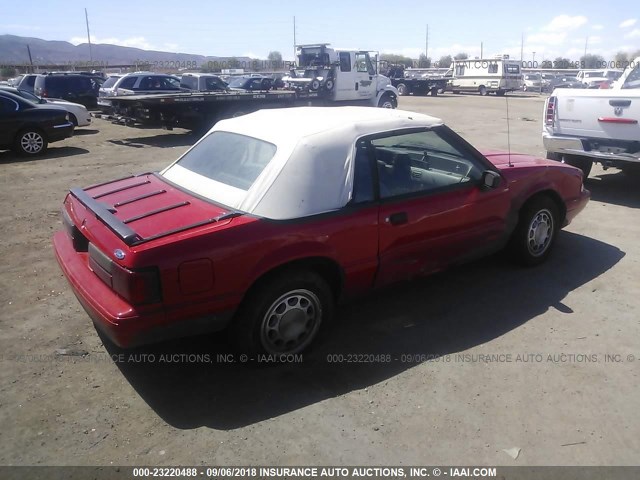 1FACP44M7PF183438 - 1993 FORD MUSTANG LX RED photo 4