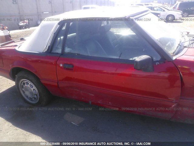 1FACP44M7PF183438 - 1993 FORD MUSTANG LX RED photo 6
