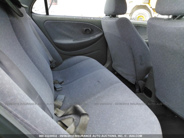 KMHJF35F6YU039483 - 2000 HYUNDAI ELANTRA GLS WHITE photo 8