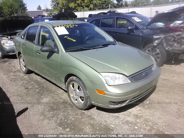 1FAHP34N97W268838 - 2007 FORD FOCUS ZX4/S/SE/SES GREEN photo 1