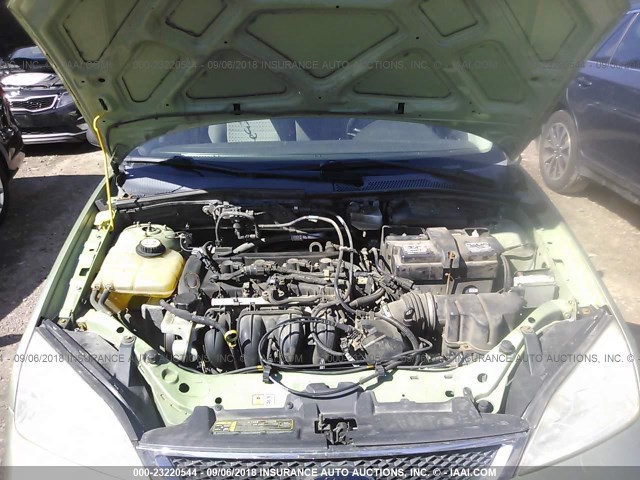 1FAHP34N97W268838 - 2007 FORD FOCUS ZX4/S/SE/SES 绿色 照片 10