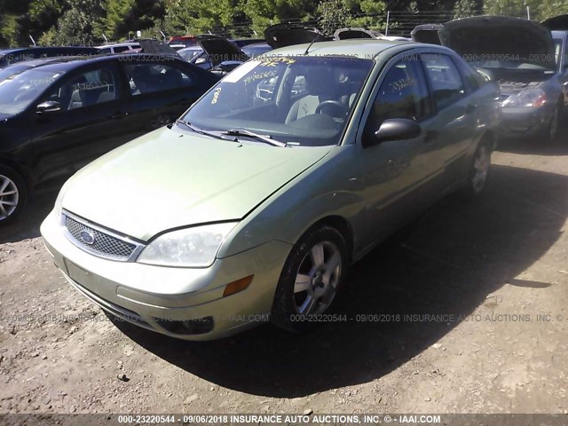 1FAHP34N97W268838 - 2007 FORD FOCUS ZX4/S/SE/SES GREEN photo 2