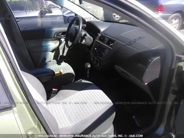 1FAHP34N97W268838 - 2007 FORD FOCUS ZX4/S/SE/SES 绿色 照片 5