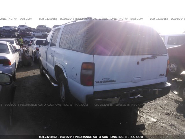 3GKEC16Z53G311114 - 2003 GMC YUKON XL C1500 WHITE photo 3