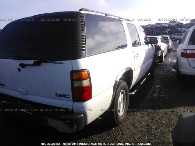 3GKEC16Z53G311114 - 2003 GMC YUKON XL C1500 WHITE photo 4