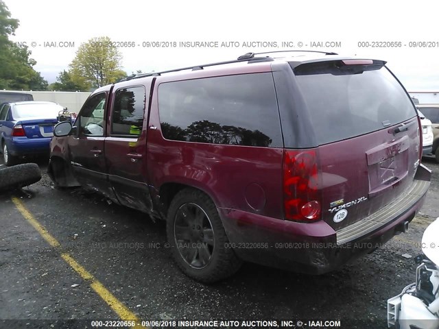 1GKFK16347J308762 - 2007 GMC YUKON XL K1500 RED photo 3