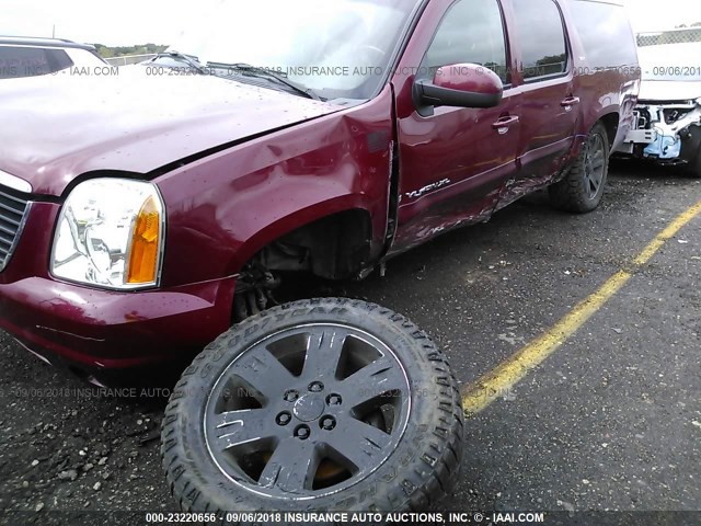 1GKFK16347J308762 - 2007 GMC YUKON XL K1500 RED photo 6