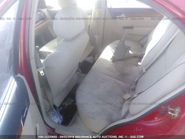 KL1TD56637B132234 - 2007 CHEVROLET AVEO LS RED photo 8
