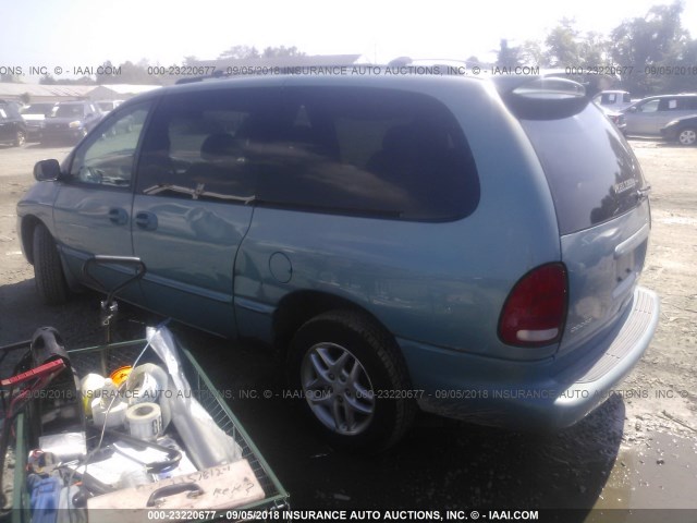 2B4GP44R9XR366112 - 1999 DODGE GRAND CARAVAN SE/SPORT TEAL photo 3