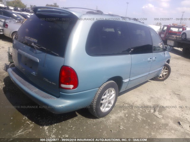 2B4GP44R9XR366112 - 1999 DODGE GRAND CARAVAN SE/SPORT TEAL photo 4