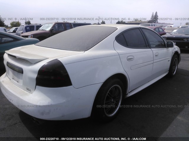 2G2WR544251131005 - 2005 PONTIAC GRAND PRIX GTP WHITE photo 4