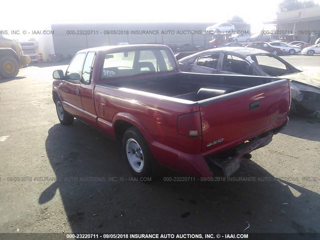 1GCCS1941T8177391 - 1996 CHEVROLET S TRUCK S10 RED photo 3