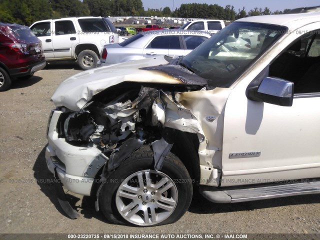 1FMEU75817UA36005 - 2007 FORD EXPLORER LIMITED WHITE photo 6