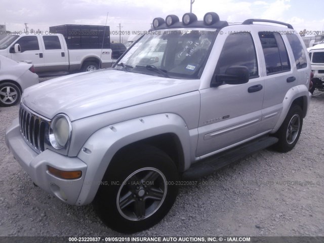 1J4GK38K03W670899 - 2003 JEEP LIBERTY RENEGADE SILVER photo 2