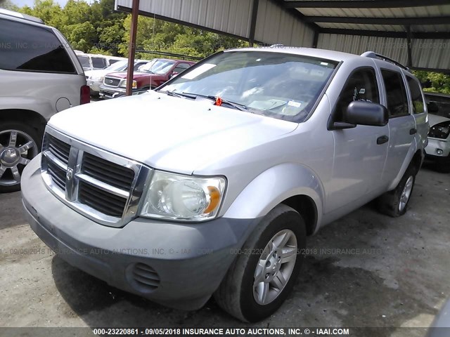 1D8HD38K68F144774 - 2008 DODGE DURANGO SXT SILVER photo 2