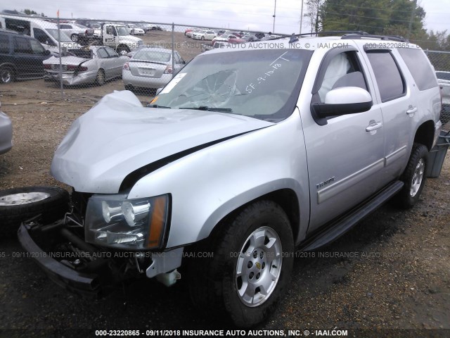 1GNSCBE07CR140803 - 2012 CHEVROLET TAHOE C1500 LT SILVER photo 2